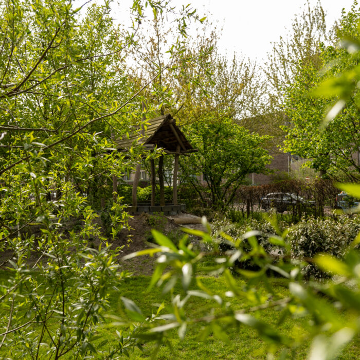 natuurtuin bij kinderdagverblijf 2zwanen in ypenburg